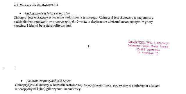 Wskazania z ChPL