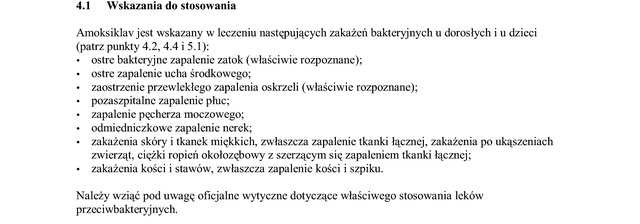 Wskazania z ChPL