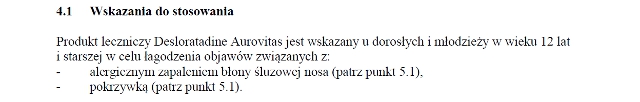 Wskazania z ChPL