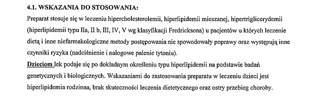 Wskazania z ChPL
