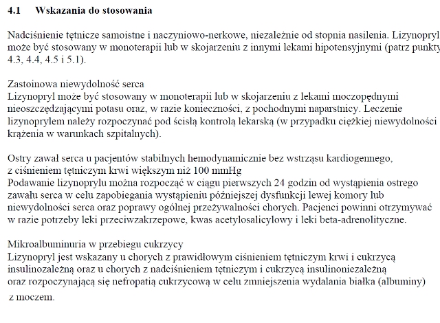 Wskazania z ChPL