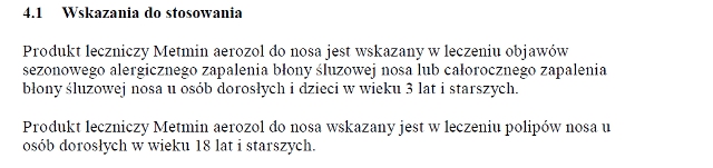 wskazania wg chpl