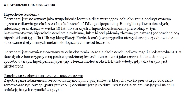 wskazania wg chpl