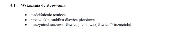 wskazania wg chpl